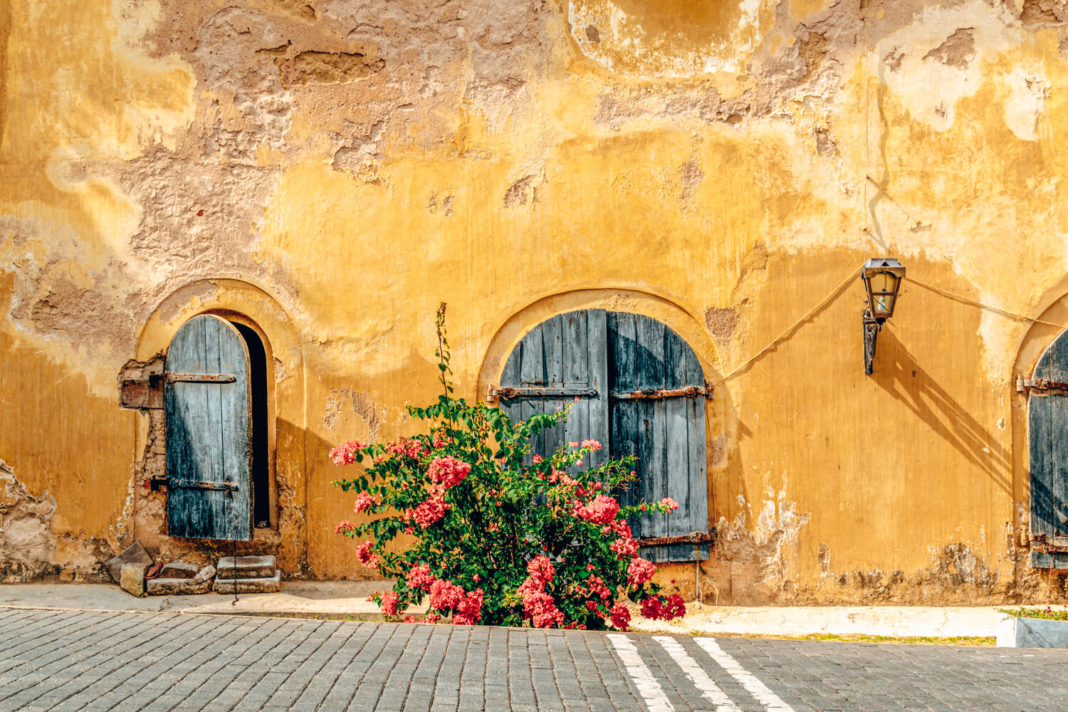 Colorful houses is the old town