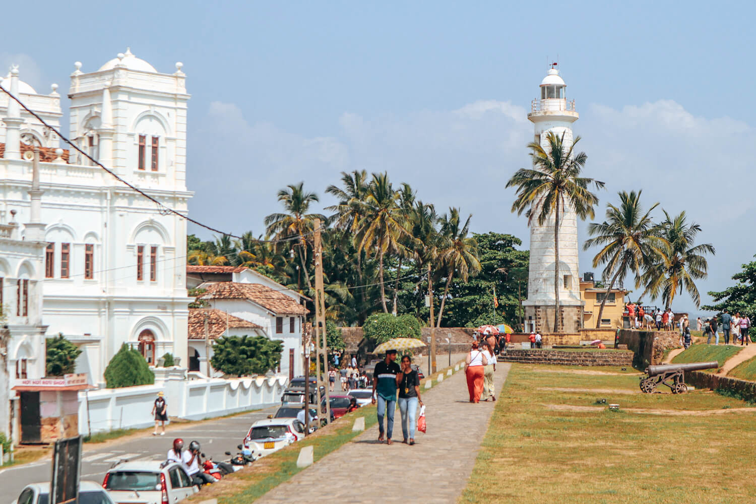 Fort walls at sunset, one of the best things to do in Galle